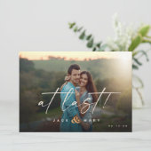 ミニマリスト植物学 – 日付を写真と共に保存 セーブザデート (スタンド正面)