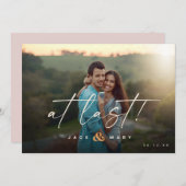 ミニマリスト植物学 – 日付を写真と共に保存 セーブザデート (正面/裏面)