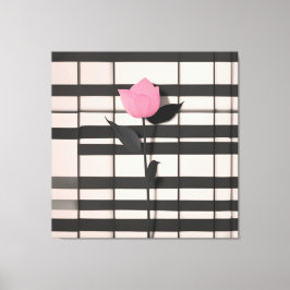 ミニマリスト植物画 キャンバスプリント