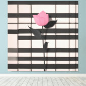 ミニマリスト植物画 キャンバスプリント (インサイチュ (ウッドフロア))
