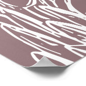 ミニマリスト植物系フローラ線スケッチアートワーク ポスター (角)