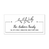 ミニマリスト植物系名葉 ラバースタンプ (インプリント)