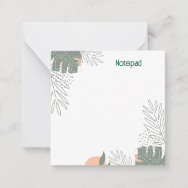 ミニマリスト植物紙ノートブック ノートカード