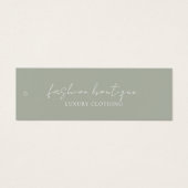 ミニマリスト業務用衣料品ラベルつるラベル (正面)