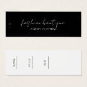 ミニマリスト業務用衣料品ラベルつるラベル (正面&裏面)