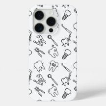 ミニマリスト歯科アイコン柄iPhoneケースC