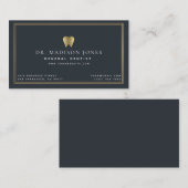 ミニマリスト歯科医プロフェッショナル名刺 名刺 (正面/裏面)