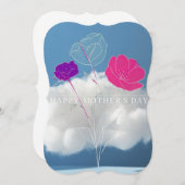 ミニマリスト母の日のカード (正面/裏面)