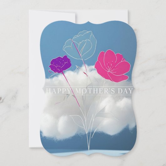 ミニマリスト母の日のカード (正面)
