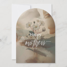 ミニマリスト母の日のカード 招待状