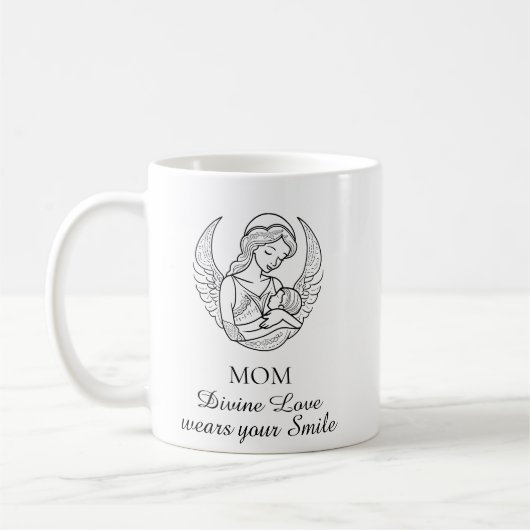 ミニマリスト母の日名言コーヒーマグ コーヒーマグカップ (左)