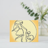 ミニマリスト母子踊り シーズンポストカード (スタンド正面)