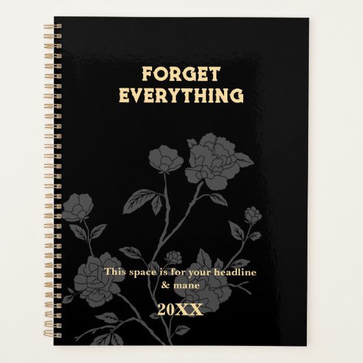 ミニマリスト毎日のプランナーエレガント- & おもしろい プランナー手帳 (正面)