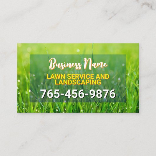 ミニマリスト気にローン&造園 名刺 (正面)