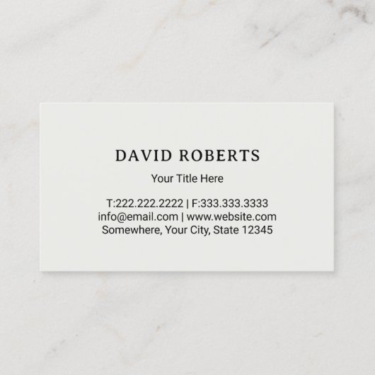 ミニマリスト気に芝生造園サービス 名刺 (裏面)