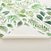 ミニマリスト水の色の緑の離れシェルパブランケット シェルパブランケット (3/4)