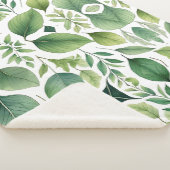 ミニマリスト水の色の緑離れの シェルパブランケット (3/4)