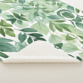 ミニマリスト水の色の緑離れの シェルパブランケット (3/4)