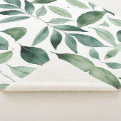 ミニマリスト水の色の緑離れの シェルパブランケット (3/4)