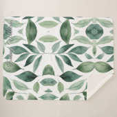 ミニマリスト水の色の緑離れの シェルパブランケット (正面(横))