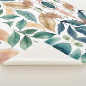 ミニマリスト水の色の緑離れの シェルパブランケット (3/4)