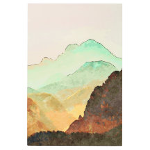 ミニマリスト水の色の銅山風景