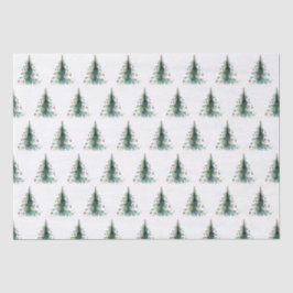 ミニマリスト水の色クリスマスツリー 薄葉紙