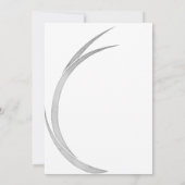 ミニマリスト水の色グレーラブバードのリハーサル 招待状 (裏面)