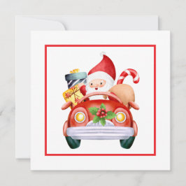 ミニマリスト水の色サンタカンパニークリスマス シーズンカード