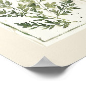 ミニマリスト水の色シダ離れ植物学校 ポスター (角)