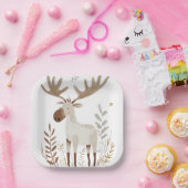 ミニマリスト水の色ムース ペーパープレート (パーティー)