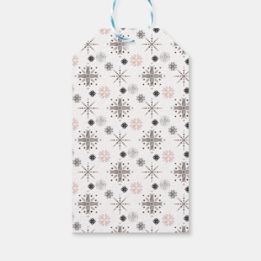 ミニマリスト水の色メリークリスマスギフトラベル ギフトタグ (裏面)