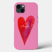 ミニマリスト水カラーハートケース Case-Mate iPhoneケース (裏面)