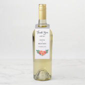 ミニマリスト水カラーフローラ緑結婚園 ボトルネックタグ (ボトル)