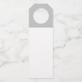 ミニマリスト水カラーフローラ緑結婚園 ボトルネックタグ (裏面)