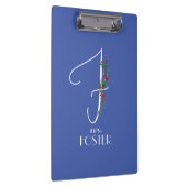 ミニマリスト水カラーモノグラムF先生 クリップボード (右)