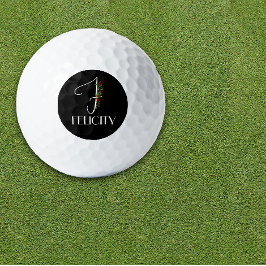 ミニマリスト水カラーモノグラムF先生 ゴルフボール