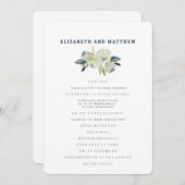 ミニマリスト水カラー結婚フローラ プログラム (正面/裏面)