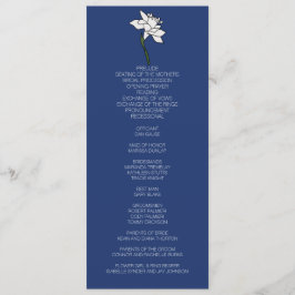 ミニマリスト水仙結婚式 プログラム