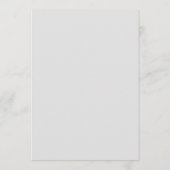 ミニマリスト水仙結婚式 プログラム (裏面)