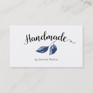 ミニマリスト水彩の手作り名刺 名刺