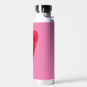 ミニマリスト水彩ハート ウォーターボトル (左面)