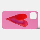 ミニマリスト水彩ハート Case-Mate iPhoneケース (裏面 (横))