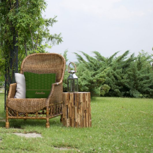 ミニマリスト水彩円グリーン装飾用クッション クッション