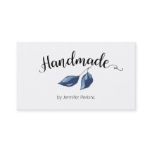 ミニマリスト水彩手作り名刺