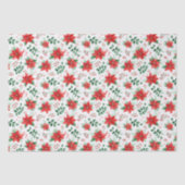 ミニマリスト水彩植物植物眼科ポインセチア 薄葉紙 (正面)