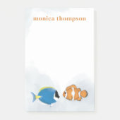 ミニマリスト水彩熱帯魚 ポストイット (正面)