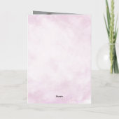 ミニマリスト水彩画の誕生日カード　おばさんへ カード (裏面)