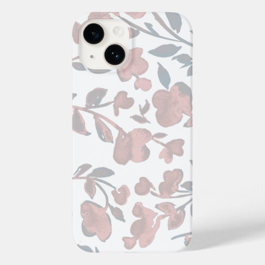 ミニマリスト水彩花柄 Case-Mate iPhoneケース (裏面)
