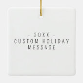 ミニマリスト水彩鳥 セラミックオーナメント (裏面)